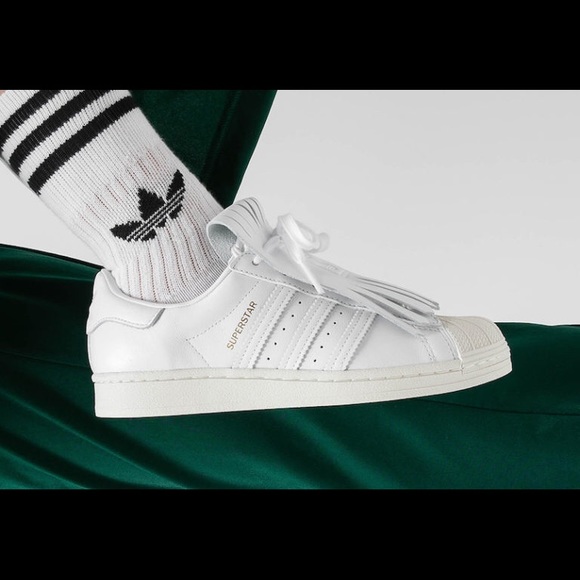 ADIDAS OG FV3421 Fringe Leather SUPERSTAR FR Shoes - Picture 4 of 5